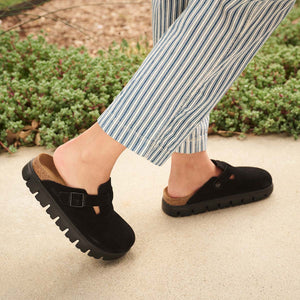 Birkenstock Boston Chunky Black כפכפי בירקנשטוק בוסטון לנשים