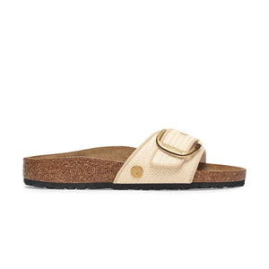 Birkenstock Madrid Big Buckle Raffia Naturale כפכפי בירקנשטוק מדריד לנשים