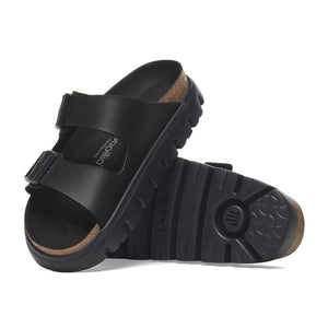 Birkenstock Arizona PAP Chunky Black Black כפכפי אריזונה צ'אנקי שחור