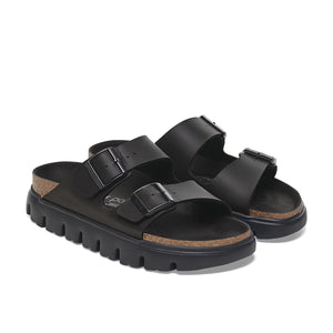 Birkenstock Arizona PAP Chunky Black Black כפכפי אריזונה צ'אנקי שחור