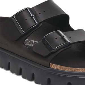 Birkenstock Arizona PAP Chunky Black Black כפכפי אריזונה צ'אנקי שחור