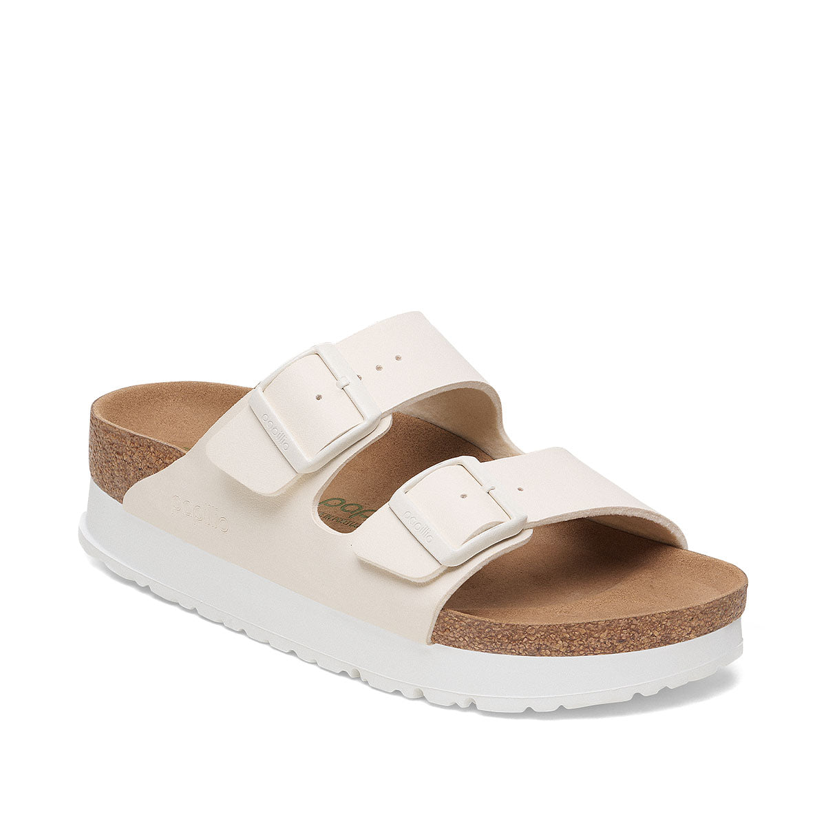 Birkenstock Arizona PAP Flex Platform Eggshell כפכפי אריזונה פלקס פלטפורם אגשל