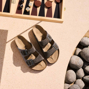 Birkenstock Arizona BS Concrete Gray Men כפכפי בירקנשטוק אריזונה אפור לגברים