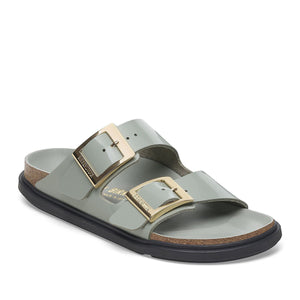 Birkenstock Arizona Droplet Buckle High-Shine Pure Sage כפכפי אריזונה דרופלט אבזם סייג' לנשים