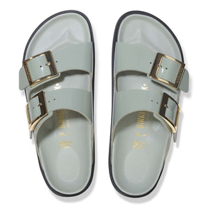 Birkenstock Arizona Droplet Buckle High-Shine Pure Sage כפכפי אריזונה דרופלט אבזם סייג' לנשים
