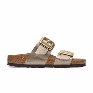 Birkenstock Sydney Cushion Buckle Graceful Taupe כפכפי בירקנשטוק סידני אבזם טיופ