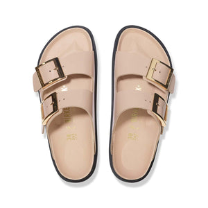 Birkenstock Arizona Droplet Buckle High-Shine New Beige כפכפי בירקנשטוק אריזונה דרופלט אבזם