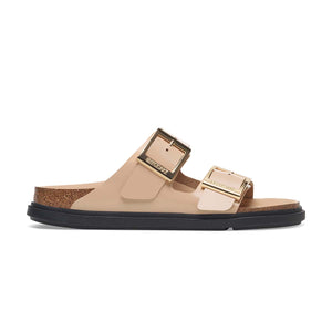 Birkenstock Arizona Droplet Buckle High-Shine New Beige כפכפי בירקנשטוק אריזונה דרופלט אבזם