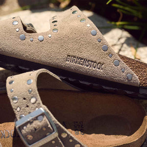 Birkenstock Arizona Rivet Border Taupe כפכפי בירקנשטוק אריזונה טיופ