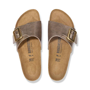 Birkenstock Catalina Cushion Buckle Graceful Taupe כפכפי קטלינה אבזם טיופ