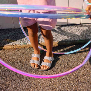 Birkenstock Arizona Kids BS Sparkling Light Silver כפכפי אריזונה ילדים ספרקל סילבר