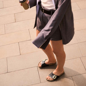 Birkenstock Catalina Cushion Buckle Graceful Licorice כפכפי בירקנשטוק קטלינה