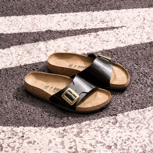 Birkenstock Catalina Cushion Buckle Graceful Licorice כפכפי בירקנשטוק קטלינה