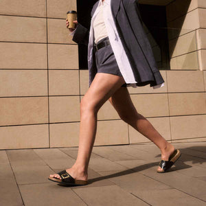 Birkenstock Catalina Cushion Buckle Graceful Licorice כפכפי בירקנשטוק קטלינה