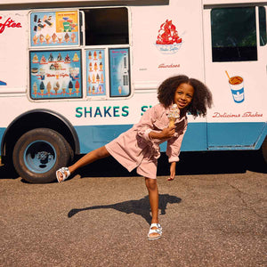 Birkenstock Arizona Flower Buckle Kids Light Rose כפכפי בירקנשטוק אריזונה אבזם פרח לייט רוז