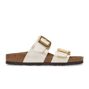 Birkenstock Sydney Cushion Buckle Graceful Pearl White כפכפי בירקנשטוק סידני אבזם לבן פנינה