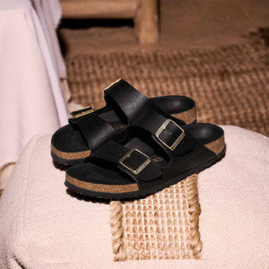 Birkenstock Arizona BS Saffiano Black כפכפי בירקנשטוק לנשים אריזונה שחור