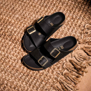 Birkenstock Arizona BS Saffiano Black כפכפי בירקנשטוק לנשים אריזונה שחור