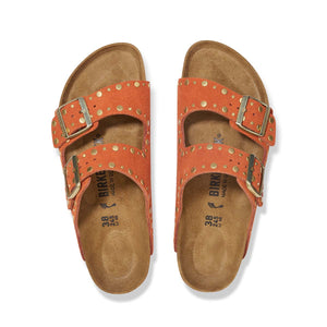Birkenstock Arizona Rivet Border Dark Rust כפכפי בירקנשטוק אריזונה ראסט