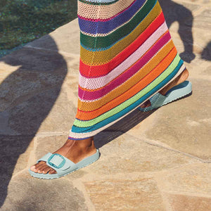 Birkenstock Madrid Big Buckle EVA Surf Green כפכפי בירקנשטוק לנשים מדריד אבזם