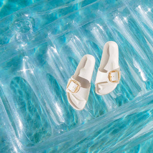 Birkenstock Madrid Big Buckle EVA Eggshell כפכפי בירקנשטוק לנשים מדריד אבזם אגשל