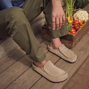 Birkenstock Naples Wrapped Taupe כפכפי נאפלס טיופ יוניסקס טיופ