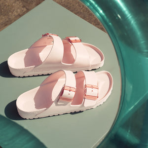 Birkenstock Arizona Stealth Buckle EVA Light Rose כפכפי נשים בירקנשטוק