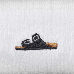 Birkenstock Set Slub Black White זוג גרבי בירקנשטוק שחור ולבן