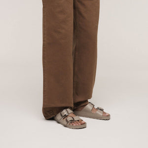 Birkenstock Arizona Big Buckle EVA Gray Taupe כפכפי נשים בירקנשטוק אריזונה אבזם אפור טיופ