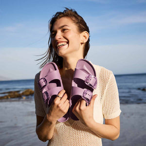 Birkenstock Arizona Big Buckle EVA Mauve כפכפי בירקנשטוק אריזונה אבזם סגול