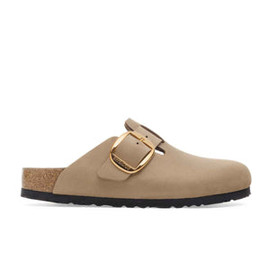 Birkenstock Boston Big Buckle Tabacco Brown כפכפי נשים בוסטון אבזם גדול חום טבק