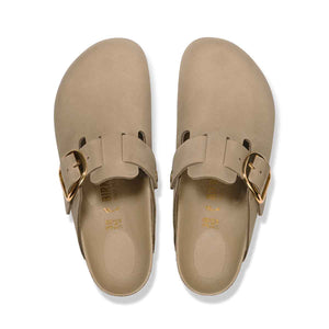 Birkenstock Boston Big Buckle Tabacco Brown כפכפי נשים בוסטון אבזם גדול חום טבק