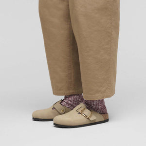 Birkenstock Boston Big Buckle Tabacco Brown כפכפי נשים בוסטון אבזם גדול חום טבק