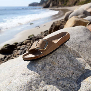 Birkenstock Madrid Big Buckle Tabacco Brown כפכפי בירקנשטוק מדריד אבזם גדול חום טבק