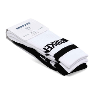 Birkenstock 2 Pack Cotton Crew Black White זוג גרבי כותנה שחור ולבן
