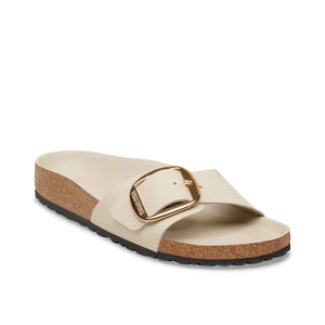 Birkenstock Madrid Big Buckle High Shine Oyster כפכפי בירקנשטוק מדריד אבזם אוייסטר