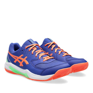 Asics Gel Dedicate 8 Padel Men Dark Cobalt Vivid Coral נעלי ג'ל דדיקייט 8 פדאל לגברים