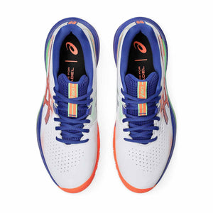 Asics Gel Challenger 15 Padel Men White Vivid Coral נעלי פאדל ג'ל צאלנגר 15 לגברים