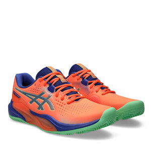 Asics Gel Challenger 15 Padel Men Vivid Coral Dark Cobalt נעלי פדאל ג'ל צאלנגר 15 לגברים