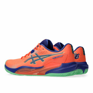 Asics Gel Challenger 15 Padel Men Vivid Coral Dark Cobalt נעלי פדאל ג'ל צאלנגר 15 לגברים