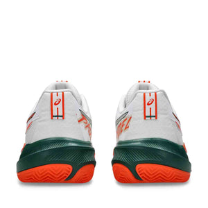Asics Gel Challenger 15 Padel Men White Energy Orange נעלי פאדל ג`ל צאלנגר 15 לגברים