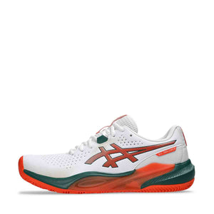 Asics Gel Challenger 15 Padel Men White Energy Orange נעלי פאדל ג`ל צאלנגר 15 לגברים