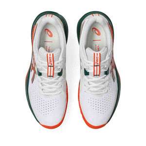 Asics Gel Challenger 15 Padel Men White Energy Orange נעלי פאדל ג`ל צאלנגר 15 לגברים