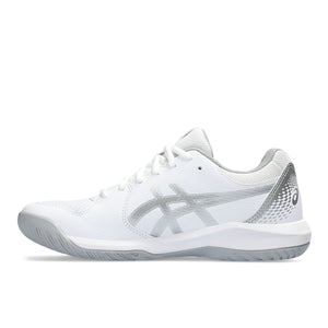 Asics Gel Dedicate 8 Women White Pure Silver נעלי טניס ג'ל דדיקייט 8 לנשים