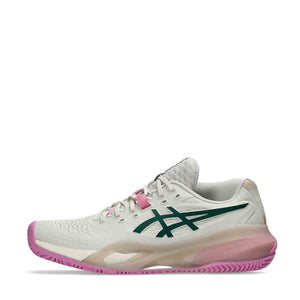 Asics Gel Resolution X Padel Women Soft Oat Jewel Green נעלי פאדל ג`ל רזולושיין לנשים