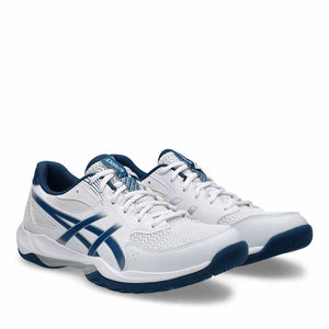 Asics Gel Rocket 12 Men White Mako Blue נעלי כדורעף לגברים ג'ל רוקט 12 לגברים