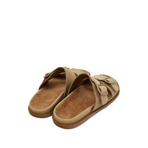 Camper Lluc Sandal Brown Suede Leather Sandals for Men כפכפי קמפר לגברים