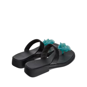 Camper Dana Black Leather Sandals for Women כפכפי קמפר לנשים כפכפי נשים