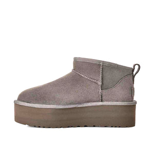 UGG Classic Ultra Mini Platform Charcoal מגפי קלאסיק אולטרה מיני פלטפורם
