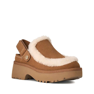 UGG Women's New Heights Esmee Clog Chestnut כפכפי עקב ניו הייט קלוג חום לנשים